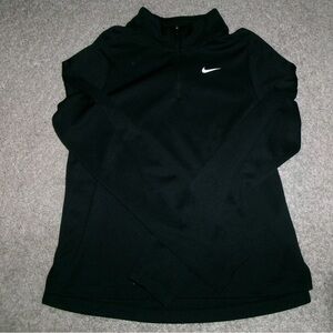 Nike Black Quarter-Zip with White Swoosh